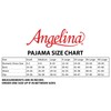 Angelina Women's Pajama Set Cozy Fleece with Notch Collar and