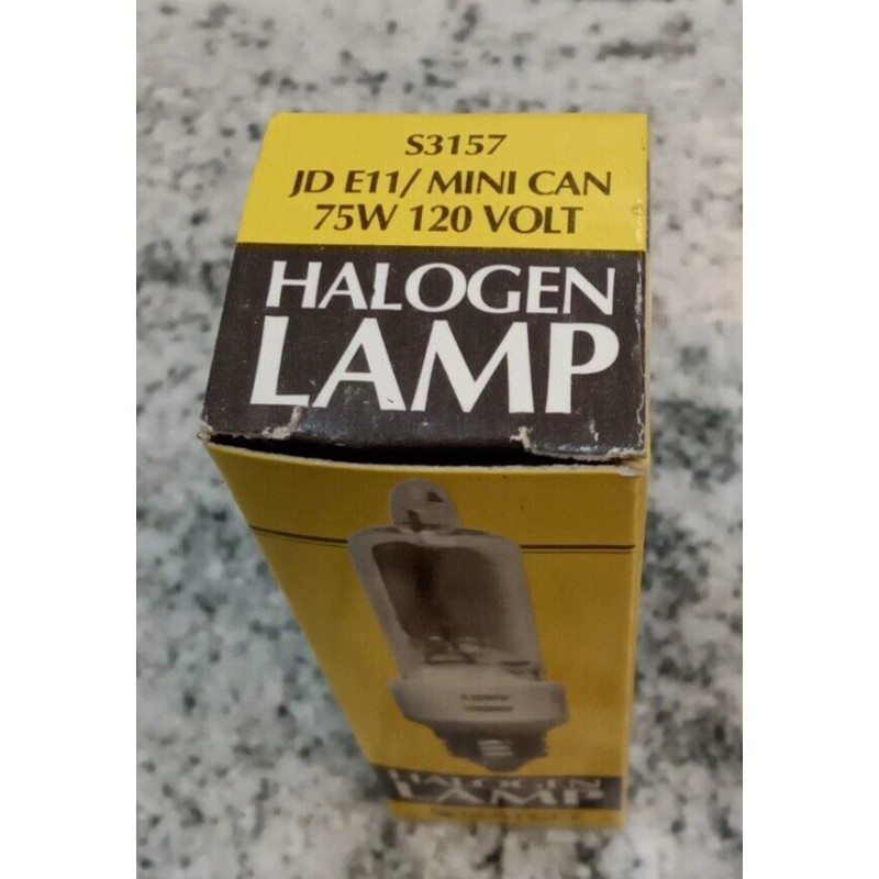 Satco S3157/ 120V/75W/ 75Q/CL/MC /JD E11 Mini-Candelabra Base Bulb Clear(9DB1UP