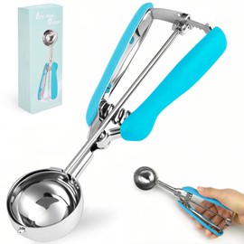KXF Ice Cream Scoops with Easy Trigger Release 4 Tbsp 6cm Large Sized Stainless Steel Cookie Scoop Spoon for Meatballs, Melon Balls, Mashed Potatoes, Cookie, Cupcake, Muffins, Sorbet