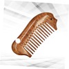 Baluue Natural Sandalwood Anti-Static Fish Hair Comb for Women Creative
