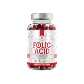 Folic Acid 400ug - 60 Natural Berry Flavour Gummies - 2 Months Supply - Suitable for Vegetarians & Vegans - Harla Health - Made in The UK - GMP Codes of Practice