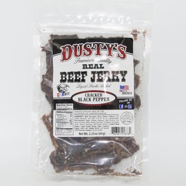Dusty's Beef Jerky 2.25oz, 4 Pack - Cracked Black Pepper Flavor