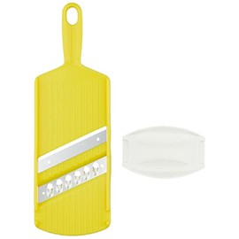 Shimomura Kougyou FV-661 Full Veggie, Onion, Sliced & Minced Slice, 0.03 inch (0.8 mm), Minced 0.3 inch (7 mm) Square, Dishwasher Safe, Made in Japan, Tsubamesanjo, Niigata, Yellow