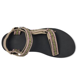 Teva Original - Sandalia universal para mujer, Archive Topo Olive/Berenjena, 27 cm