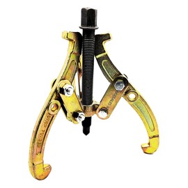 BestParts Gear Puller, 10" 3-Jaw Puller Kit for Pulley Gear Bearing Flywheel Removal, Heavy Duty Pulley Puller with Reversible Jaws 1 pcs Bearing Puller Tool Kit, Gold