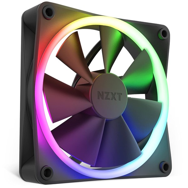 NZXT F120RGB 120mm RGB対応 ブラック PCケースファン RF-R12SF-B1 FN1761
