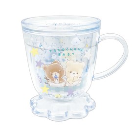 Klux 129628 Cafe Shaped Glitter Cup Taro Chanzu