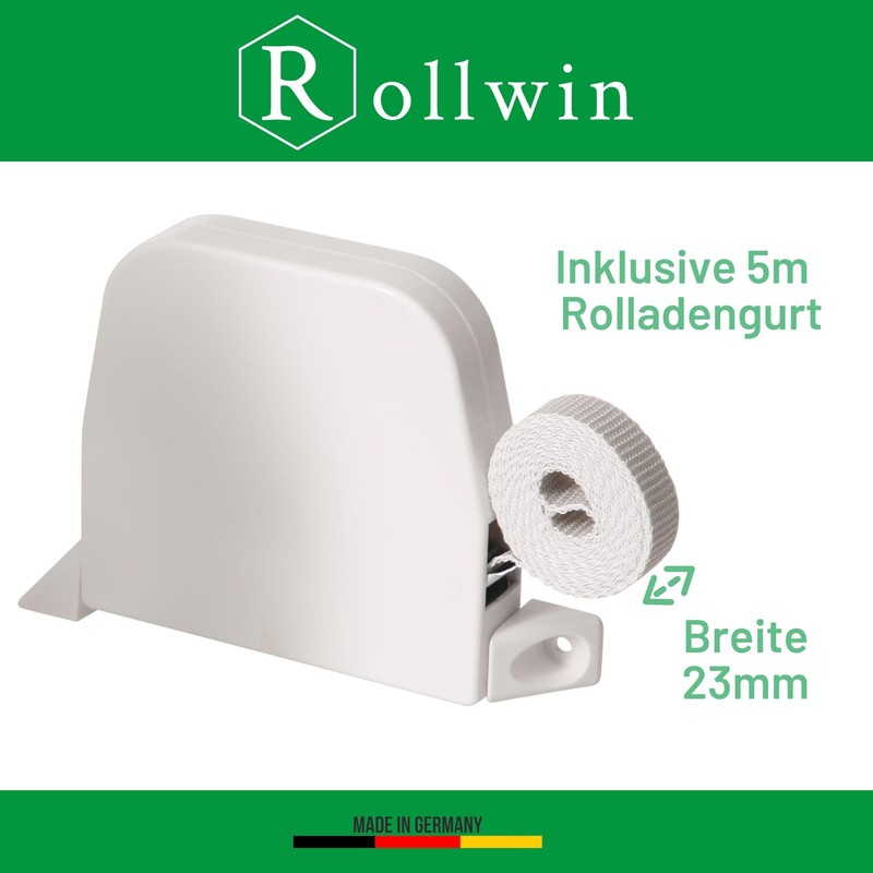 Rollwin 2 x Roller Shutter Belt Winder Surface-Mounted – from