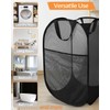 Durable Collapsible Laundry Baskets, Upgrade Foldable Pop Up Hamper for
