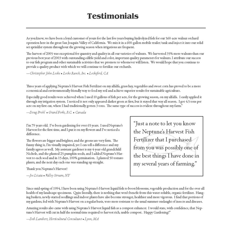 Fish Fertilizer Neptune's Harvest