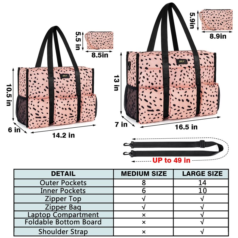 IBFUN - Bolsa de mano con bolsillos de 14/24 con