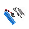 3.7V 800mAh Li-ion Rechargeable Battery, with USB Chargers, SM-2P Plug