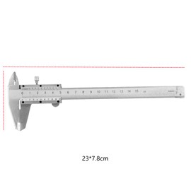 Digital Vernier Ruler, High Accuracy Carbon Steel Metal Vernier Caliper Micrometer Gauge DIY Measurement Tool for Measuring 0-150mm, Hand Dimensional Measure Tools for Jewelry Measuring DIY