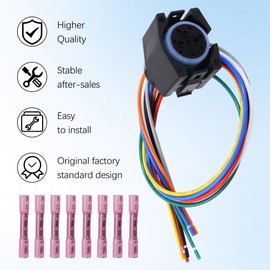 12445BK Transmission Wiring Harness Repair Kit Compatible with 1994 and Up Dodge Jeep 4.0L 5.2L 42RE 44RE 46RE RE Series Transmission with 8 Pin Connector Replace for 46-47-48RE 350-0062