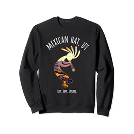 Mexican Hat Utah USA Dancing Kokopelli Design Sweatshirt