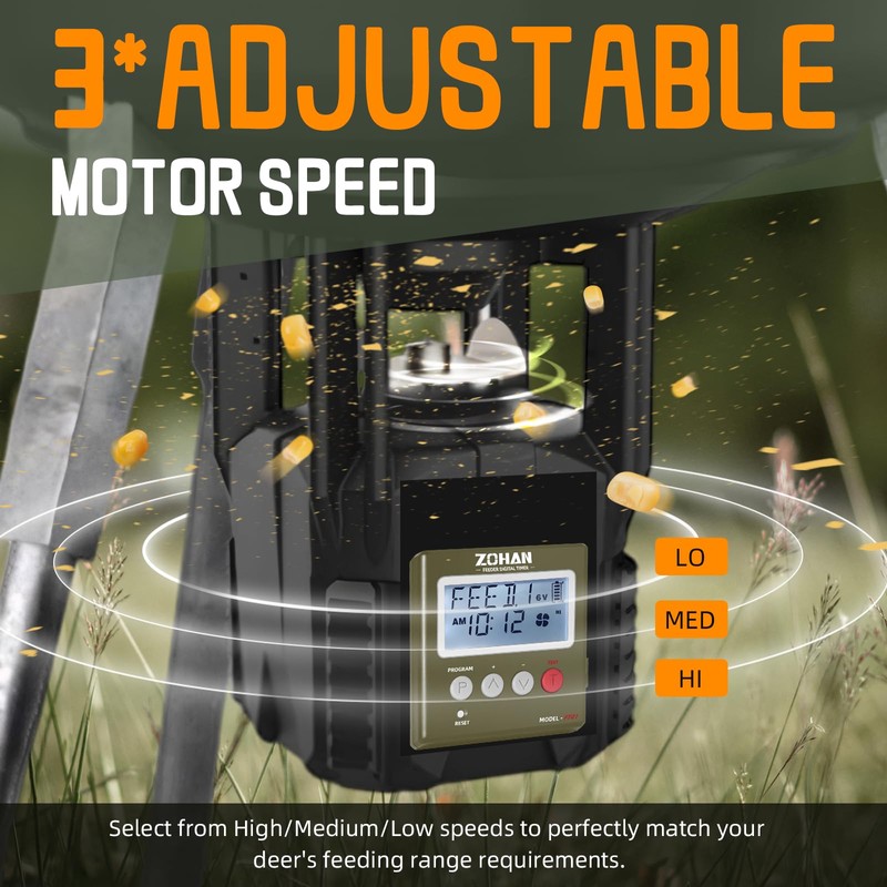 ZOHAN FT01 Deer Feeder Timer - Universal 6V/12V 24h Automatic