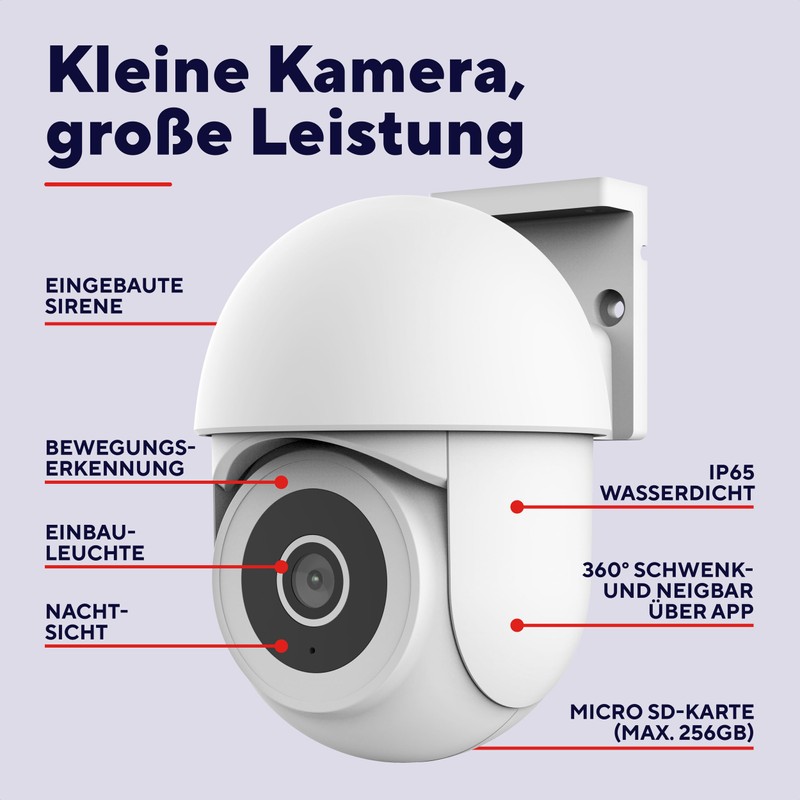 Trust IPCAM-3900 Outdoor Surveillance Camera, 360° WiFi Camera with Night