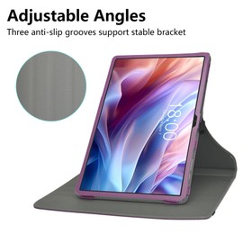 JRTAL Compatible with Teclast T65 Max Case, 360° Rotating Cover Faux Leather Protective Case with Stand Function for 13 Inch Teclast T65 Max Tablet (Not for Other Models) - Purple