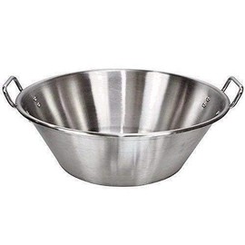 Cazo Grande Para Carnitas Extra Large 18" inch Stainless Steel Heavy Duty Acero Inoxidable Wok comal Fry