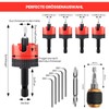 5-Piece Countersink Drill Bit Set, Drill with Countersink with Depth