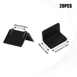 UTMACH Pack of 20 Edge Protection Angle Plastic Edge Protection for Lashing Straps Robust Edge Protection Lashing Strap with Ratchet Edge Protection Truck for Lashing Straps with 25 mm Width (Black)