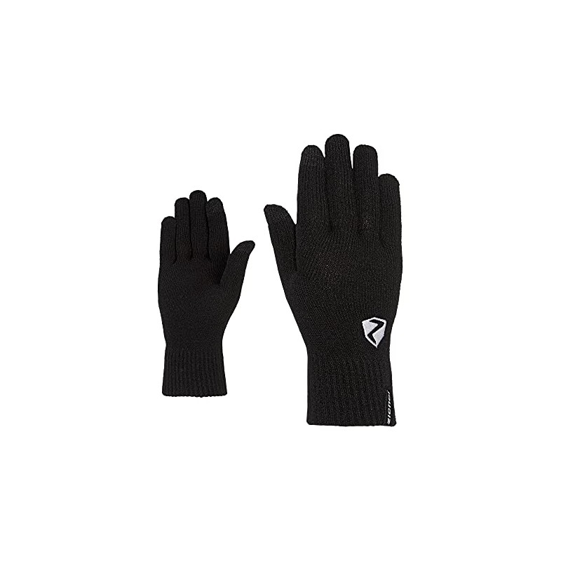 Ziener Iaco Touch Knitted Gloves Soft Elastic Black S