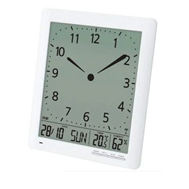 Britta Products Franklin CL-1 Large Format 10" Atomic Digital-Analog Wall Clock with Day/Date...