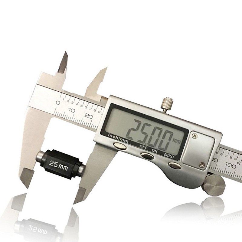 Electronic Digital Vernier Caliper Stainless Steel Measuring Tool 150mm Metric