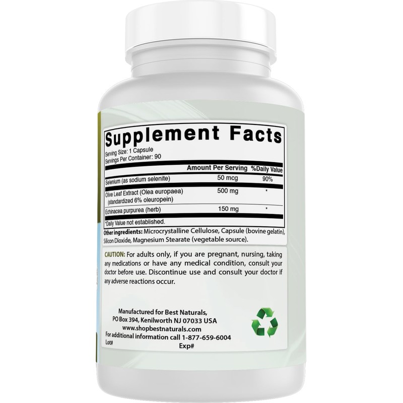 Best Naturals Olive Leaf Extract, 700 Mg, 90 Capsules