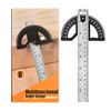 Protractor Angle Ruler, Angle Gauge Tool, Adjustable Stainless Steel Angle