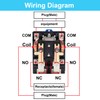 TWTADE/JQX-62F-2Z Coil Voltage AC 220V 80A DPDT Electronmagnetic Relay,High Power