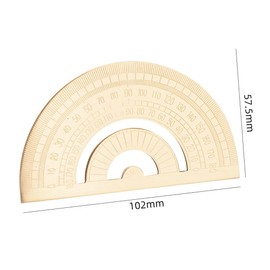 CENPEK Stationery for 3 Different Uses Extremely Thick Super Durable Protractor Square Brass Triangle Ruler Stationery Math Geometry Gift