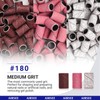 AIRSEE Sanding Bands for Electric Nail Drill 100 Piece Set
