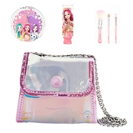 Little Bling Secret Jouju Star Jewel Hologram Children's Mini Bag Beauty Set, Lipstick + Twin Blusher + 3 Brushes + Hologram Mini Bag, 1 Set / 리틀블링 시크릿쥬쥬 별의보석 홀로그램 어린이 미니백 뷰티세트, 립스틱 + 트윈블러셔 + 브러쉬 3종 + 홀로그램 미니백, 1세트