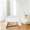 ULTECHNOVO Vinyl Table Cover Waterproof Oilproof Pvc Tablecloth for Camping