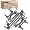 A-Premium Set of 8, Front Inner Outer Tie Rod End,