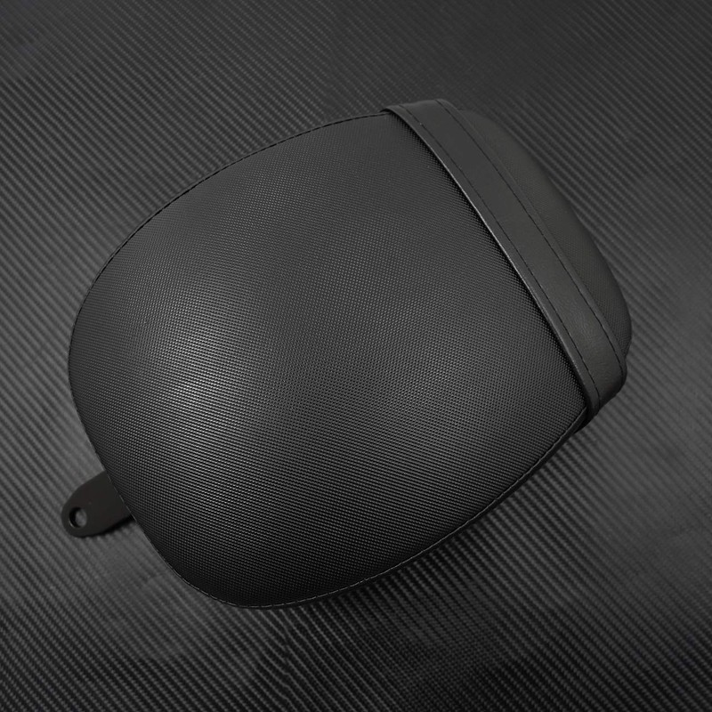 HDBUBALUS Motorcycle Rear Seat Pelion Pad Seat with Belt Fits