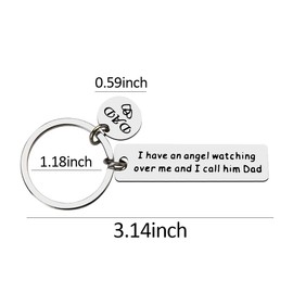 Dad Memorial Keychain Gifts for Loss of Father Remembrance Keychain Keepsake Gifts for Loss of Dad Condolence Sympathy Funeral Gifts for Loss of Father Comfort Gifts for Loss of Loved One