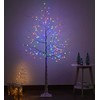 6Ft Lighted Birch Twig Tree with LED String Lights for