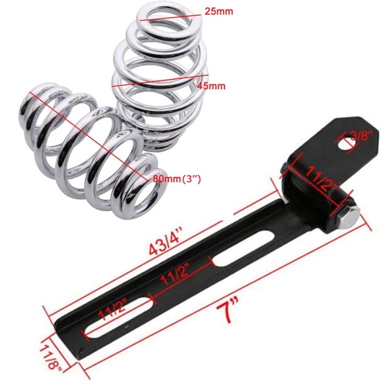 JMTBNO Retro Motorcycle Solo Seat Spring Bobber Base For Honda