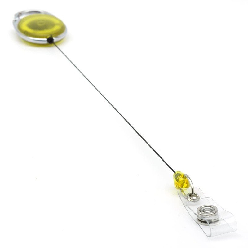 Yellow YoYo Retractable Reel Holder - by Lanyards Tomorrow Extending