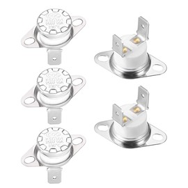 sourcing map Temperature Switch Thermostat Normally Open 230 °C 10 A N.C 6.3 mm Pin de Pack of 5