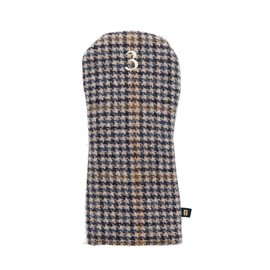 丸眞 ゴルフ ヘッドカバー イギリス MOON コバルトヘリンボーン 初心者 0415007200