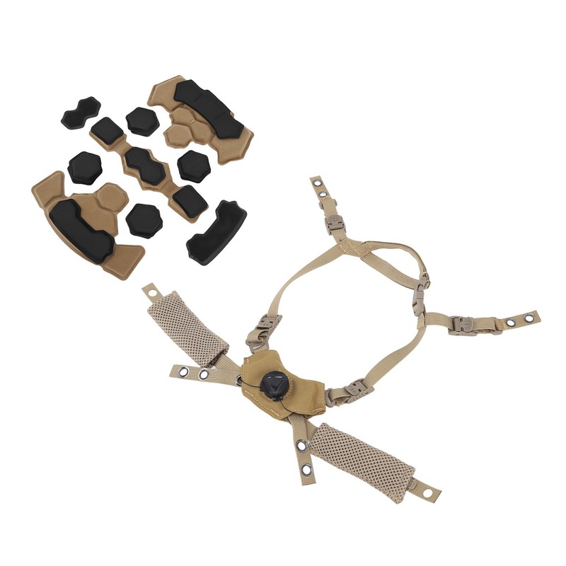 Helmet Liner System Internal Sponge Pad Adjustable Helmet Dial Suspension