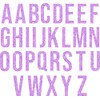 SEC Apparel Lilac Glitter Iron on Letters,1.5 Inch Tall (Lilac