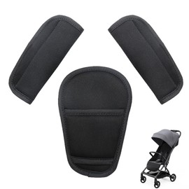 3Pcs Baby Seat Belt Pad Set – Universal Soft Shoulder Strap Covers & Crotch Pad for Car Seat, Stroller, Pushchair – Skin-Friendly Harness Cushions for Newborns, Infants & Kids