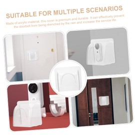 Operitacx Türklingel Wasserdichte Abdeckung für Fingerabdruckmaschinen Schutzabdeckung für Türbesuchermaschinen Langlebige Regenhaube für Heim und Unternehmen