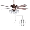 Awpeye Metal Fan pull chain extension, ceiling fan chain connector,Diameter