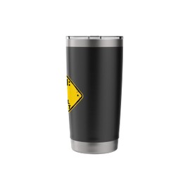 Caution Sign Boxer Dog Funny Gift Boxer Puppy Stainless Steel Insulated Tumbler