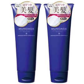 Munoage Repair Conditioner 6.0 oz (170 g) x 2 Volume Dried Curly Haricote Moisture Block Lavender Oil Scented